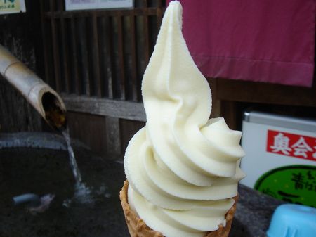 豆乳ソフトクリーム／さとのぱわすぽ